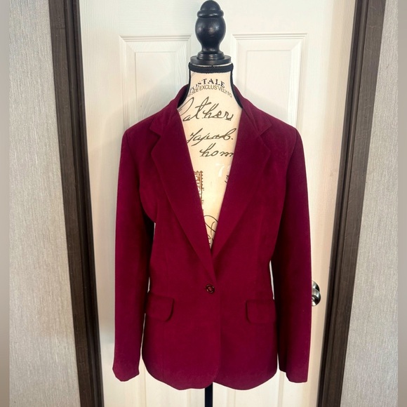 Vintage Dana Point California Burgundy Blazer - Picture 1 of 11